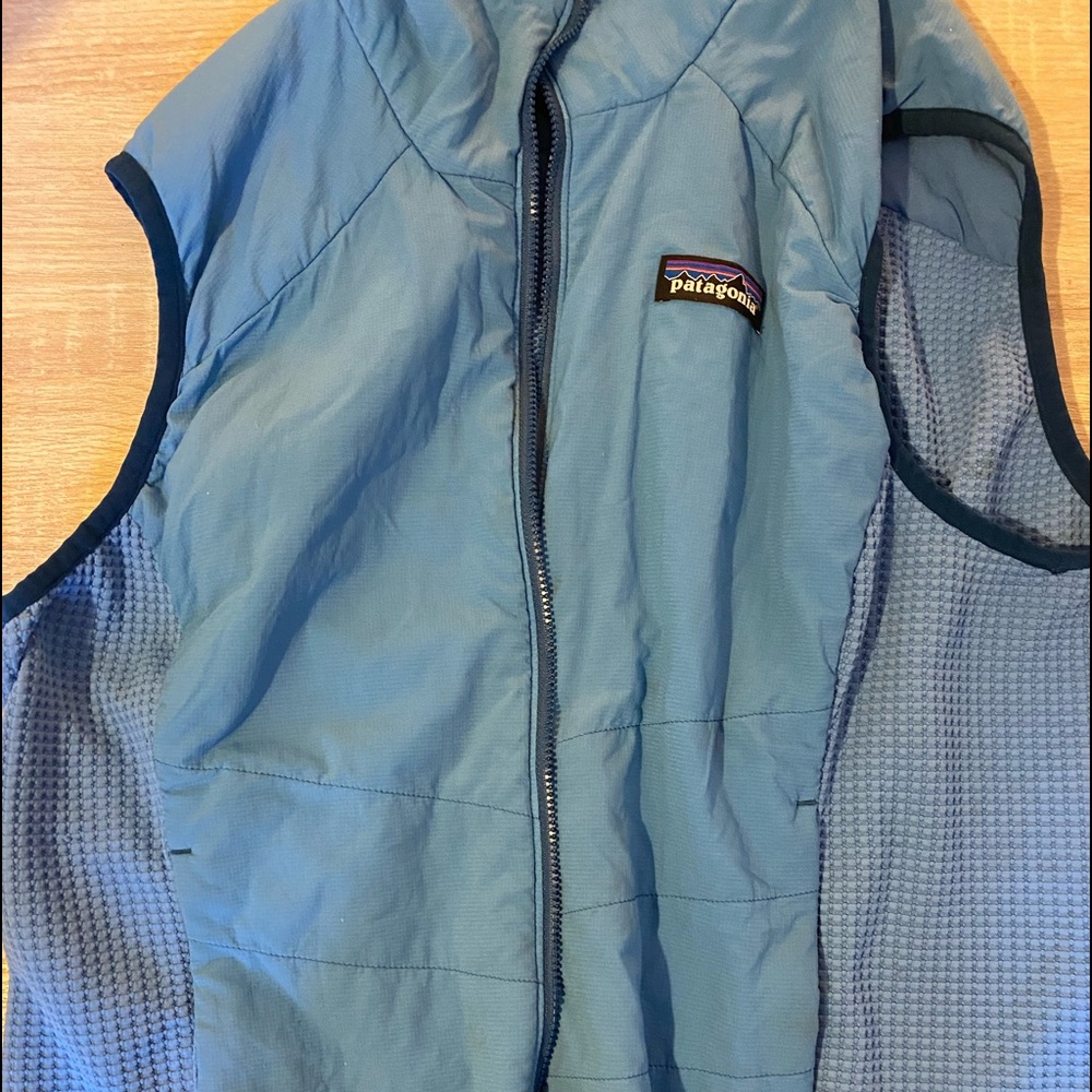 Patagonia blue spring vest
